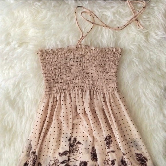 Modcloth Dresses & Skirts - 🆕 vintage dot & floral halter strapless dress ✨S